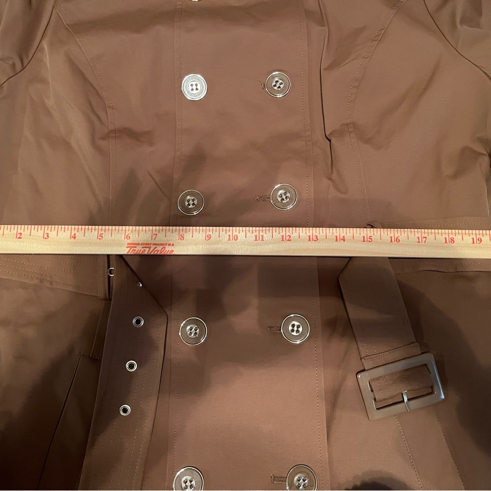 New York & Company Brown Double-Breasted Trench Coat
C1 - Picture 5 of 7